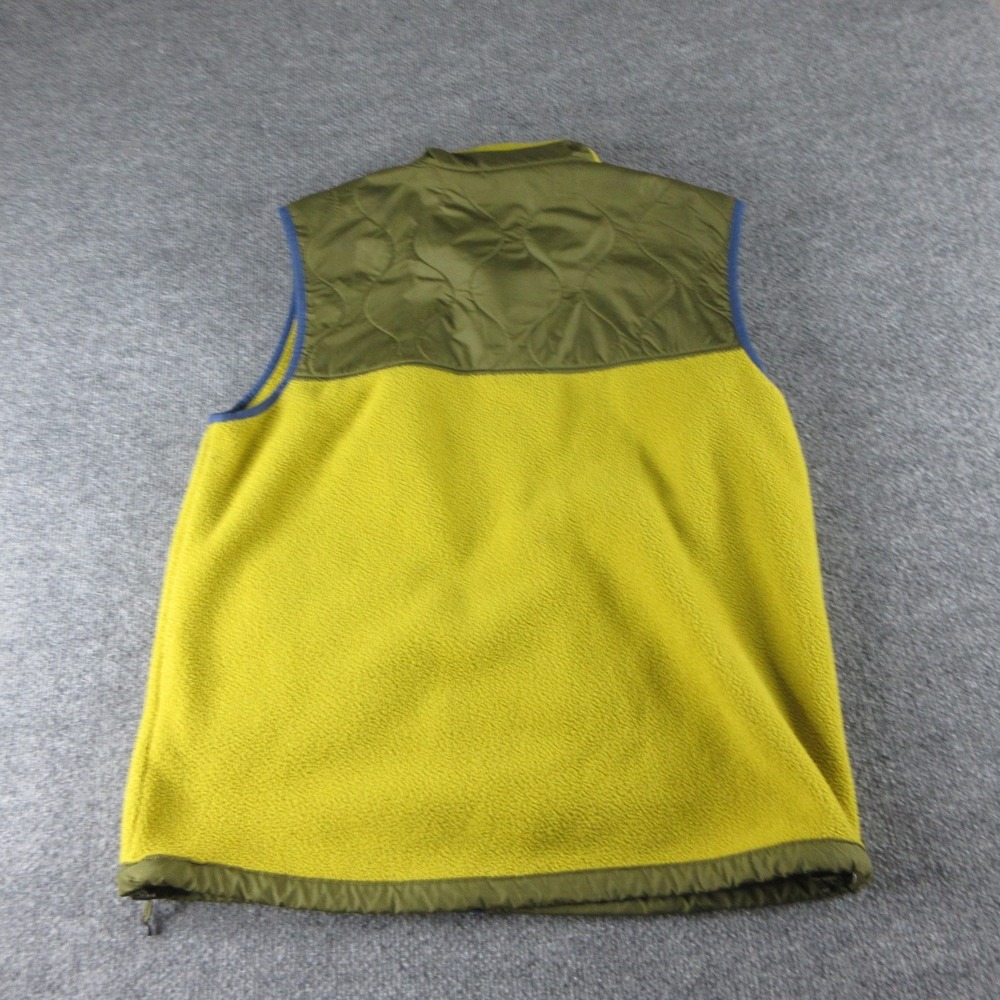 The North Face Vest Mens Medium Yellow Royal Arch Fleece Outdoor Full Zip - Picture 7 of 10